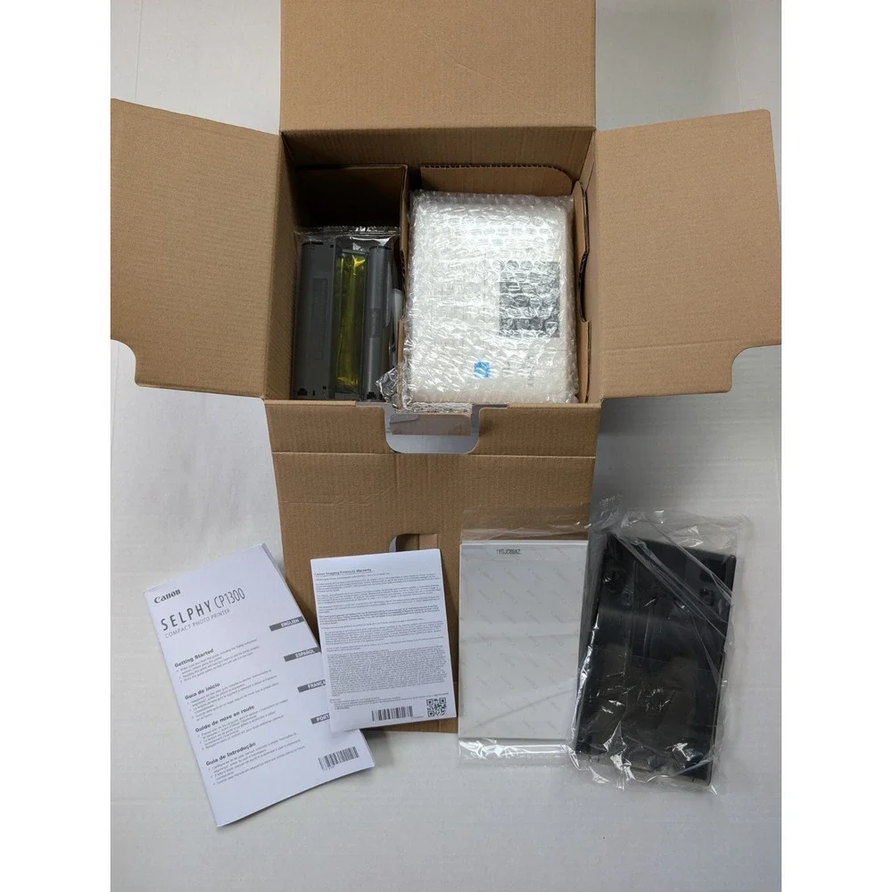 Canon Selphy CP1300 & KP-108IN Color Ink/Paper Set Open Box